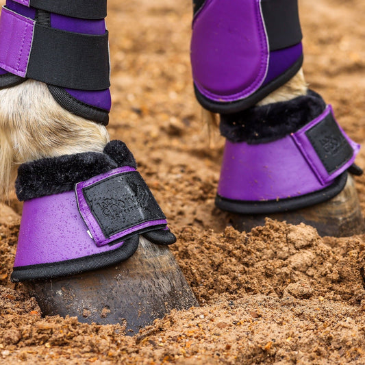 Royal Purple Bell Boots