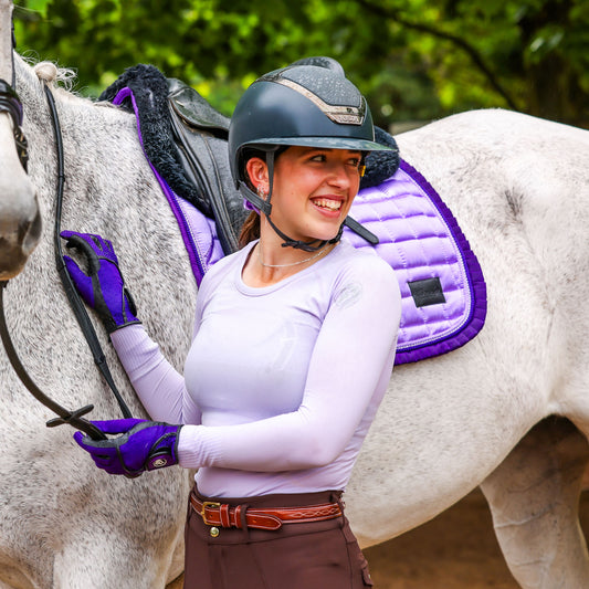 Lavender LS Seamless Performance Baselayer