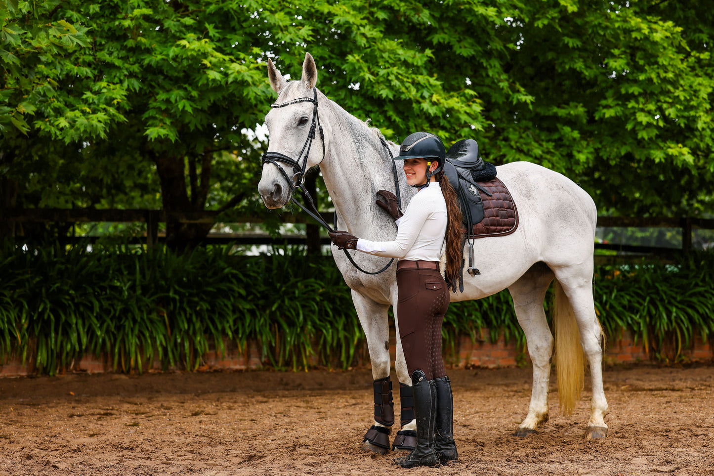 Cocoa Noir Crystal Deluxe Saddle Pad