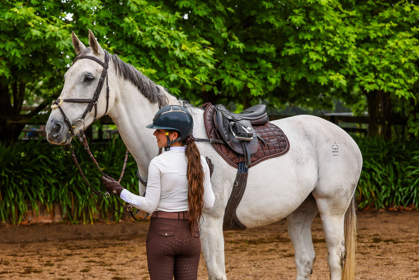 Cocoa Noir Crystal Deluxe Saddle Pad