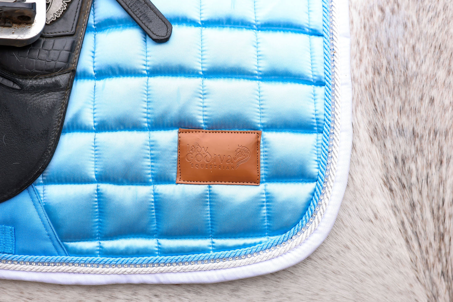 Icy Blue Crystal Deluxe Saddle Pad