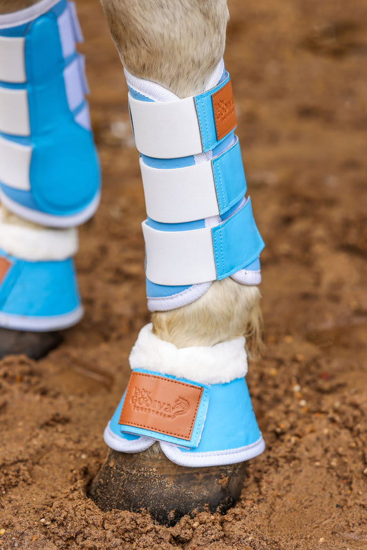 Baby Blue Memory Foam Brushing Boots