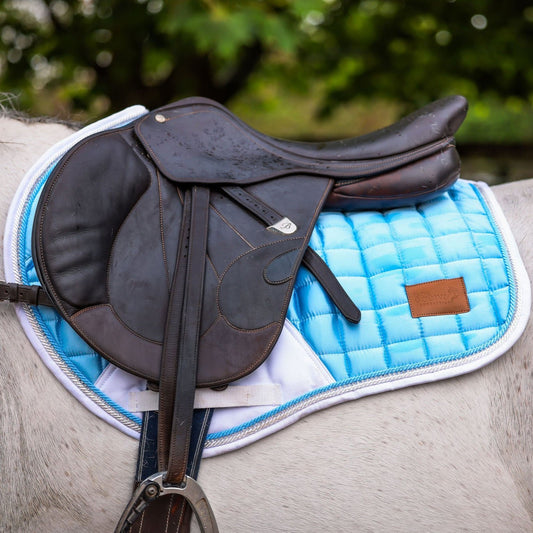 Icy Blue Crystal Deluxe Saddle Pad