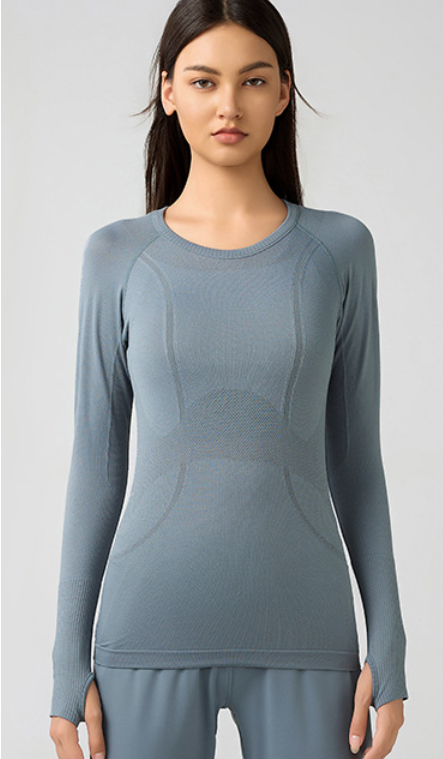 Steel Blue LS Seamless Performance Baselayer