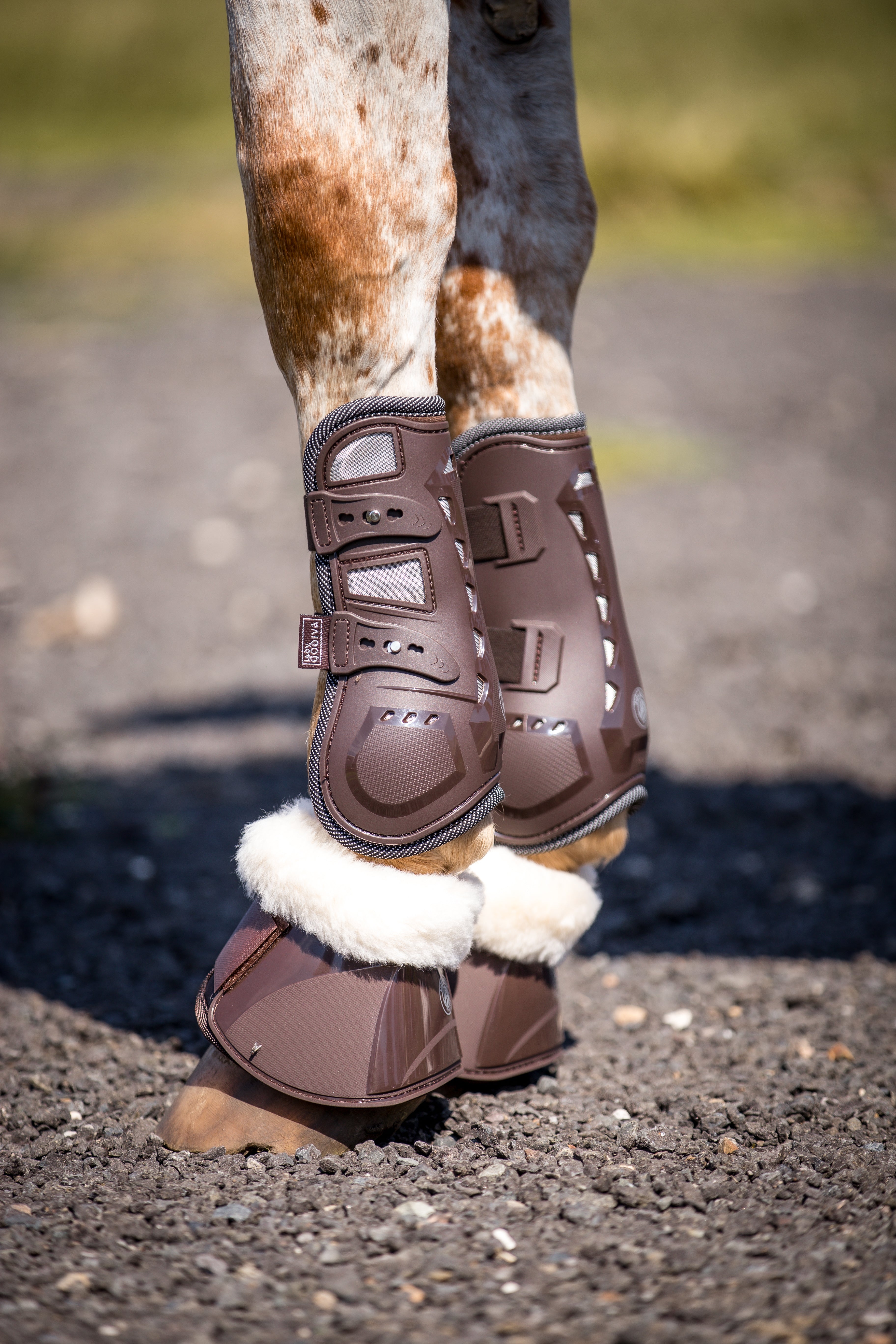 Brown tendon boots best sale