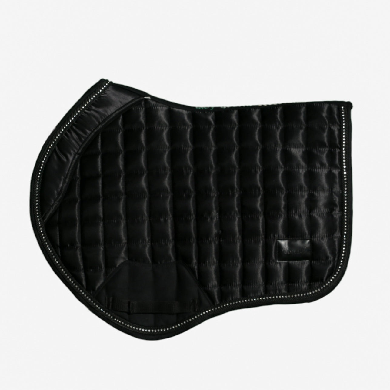 Midnight Black Deluxe Crystal Saddle Pad